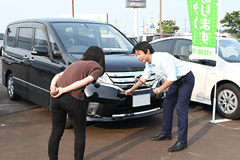 水原車輌レンタカー貸出手順見送り